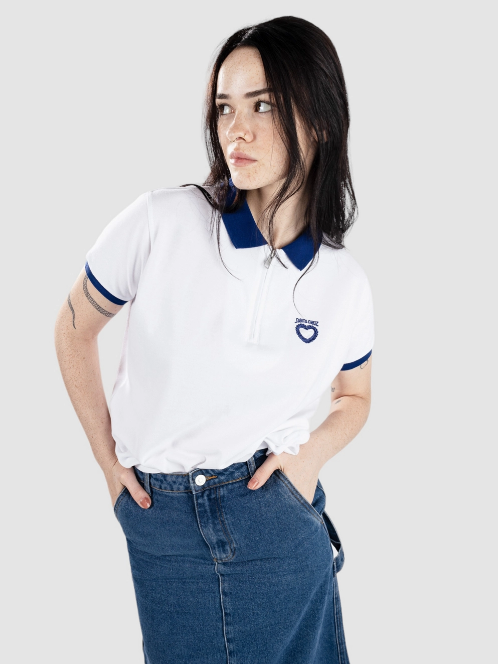 Santa Cruz Oregon Polo white/purple
