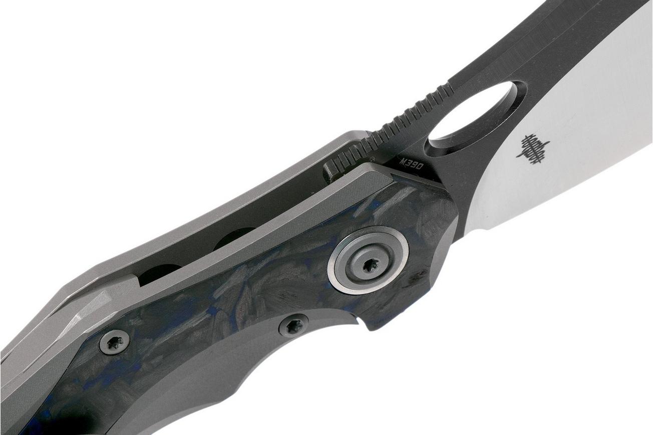 Bestech Nogard BT2105A Titanium, Blue Marble Carbonfiber zakmes, Kombou design
