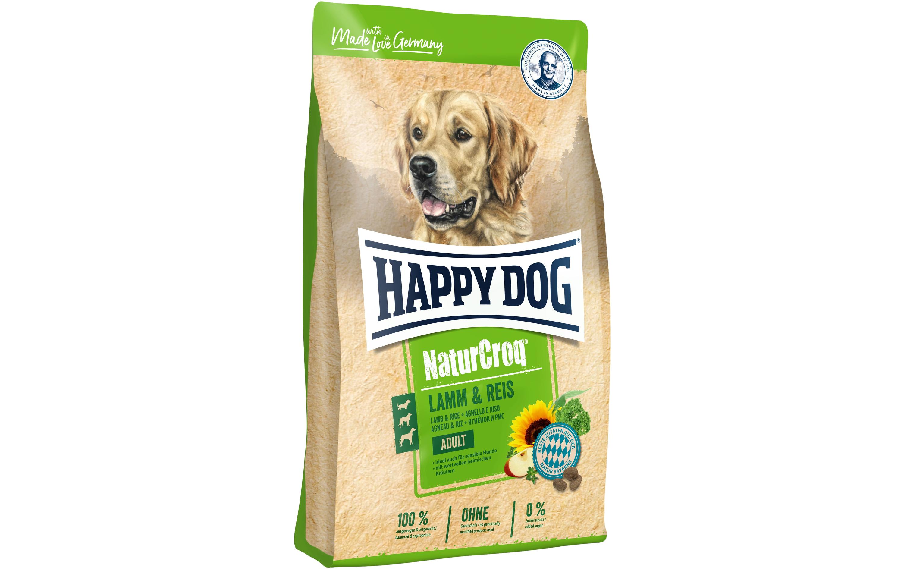 Trockenfutter NaturCroq Lamm und Reis 15 kgLeicht verdauliche Naturkost mit Lamm und Reis für adulte Hunde
