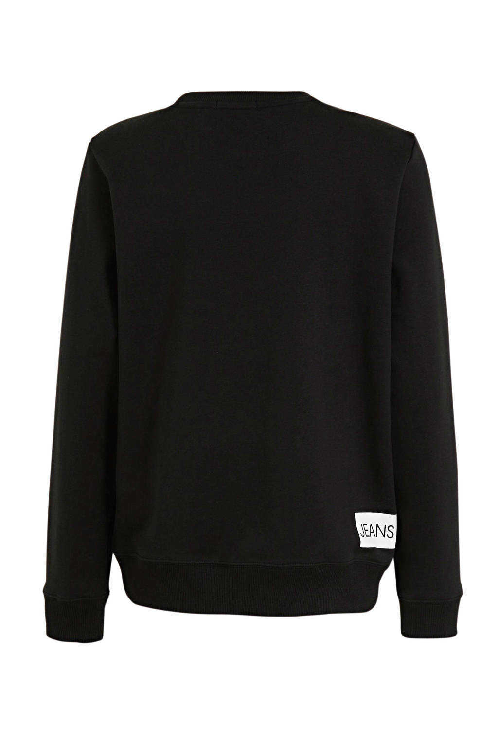 CALVIN KLEIN JEANS sweater van katoen zwart