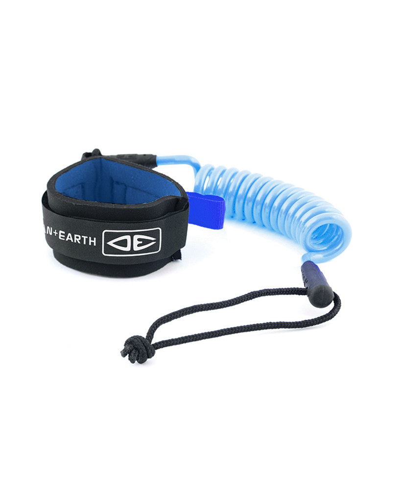 Ocean and earth Leash bodyboard basic coiled corde Black