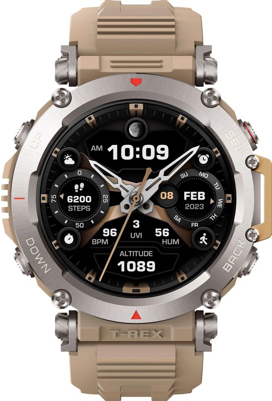 Amazfit - T-Rex Ultra - Smartwatch - Zwart - 316L-Edelstahl