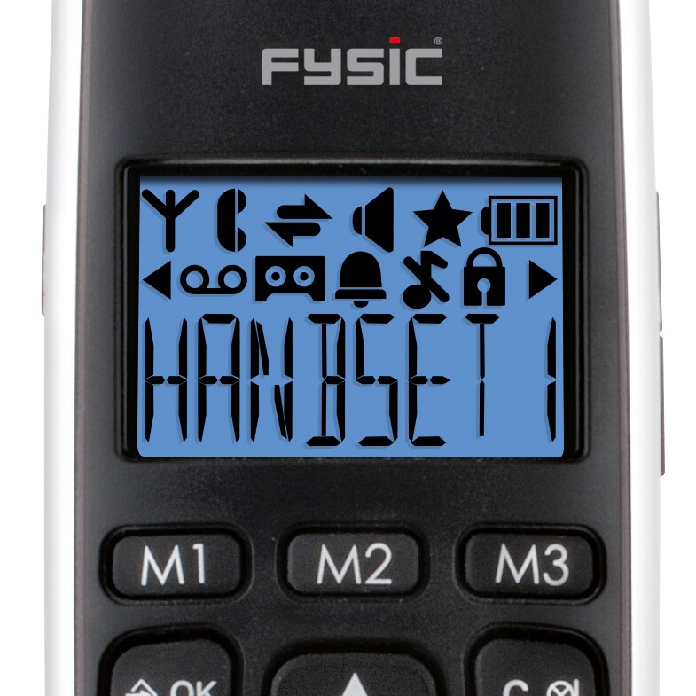 Fysic DECT-Telefon für Senioren FX-6020 mit große Tasten und 2 Mobilteilen