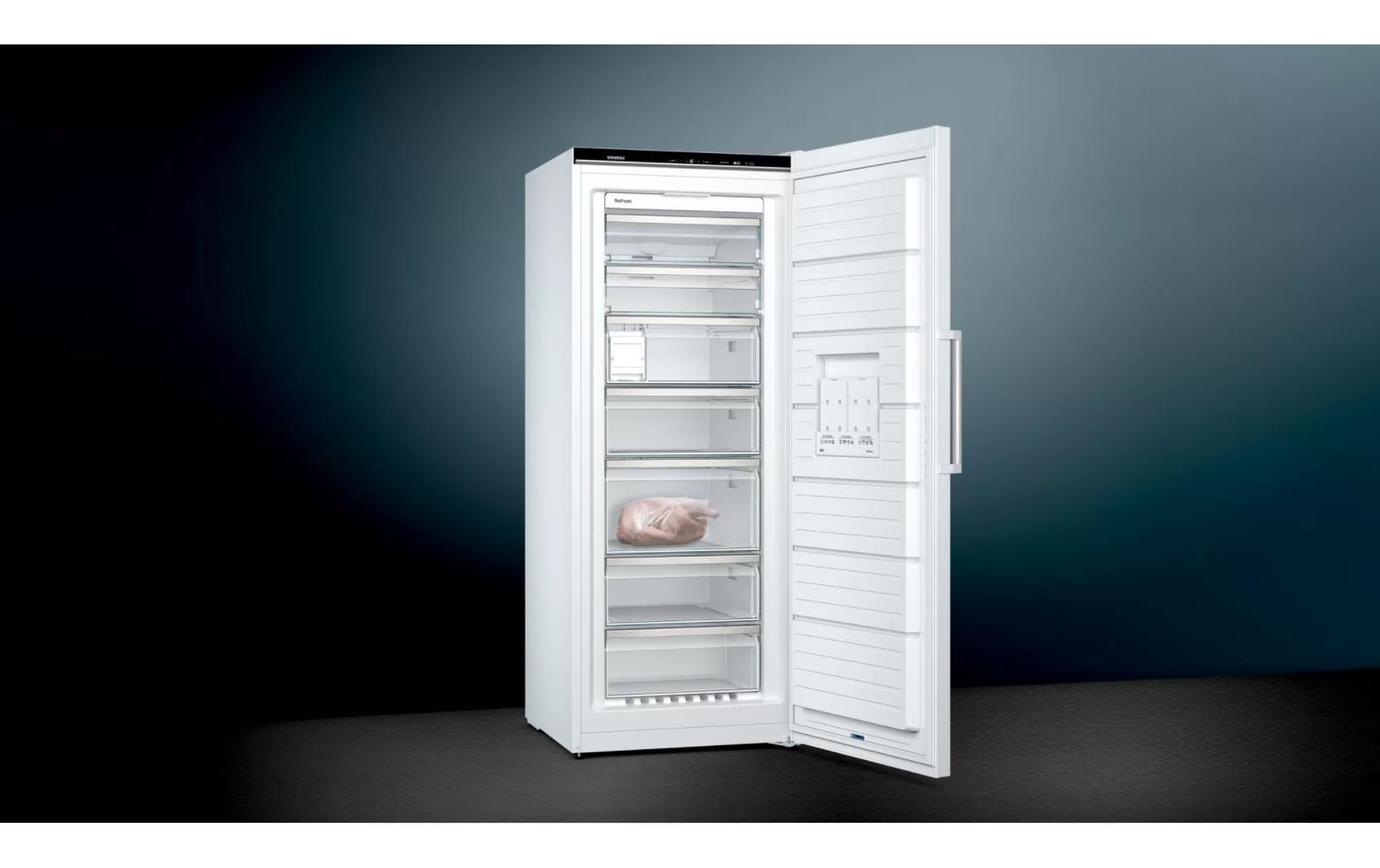 Gefrierschrank iQ500 GS54NAWCV Rechts/Wechselbar<br>Freistehender Gefrierschrank mit LED-Beleuchtung
