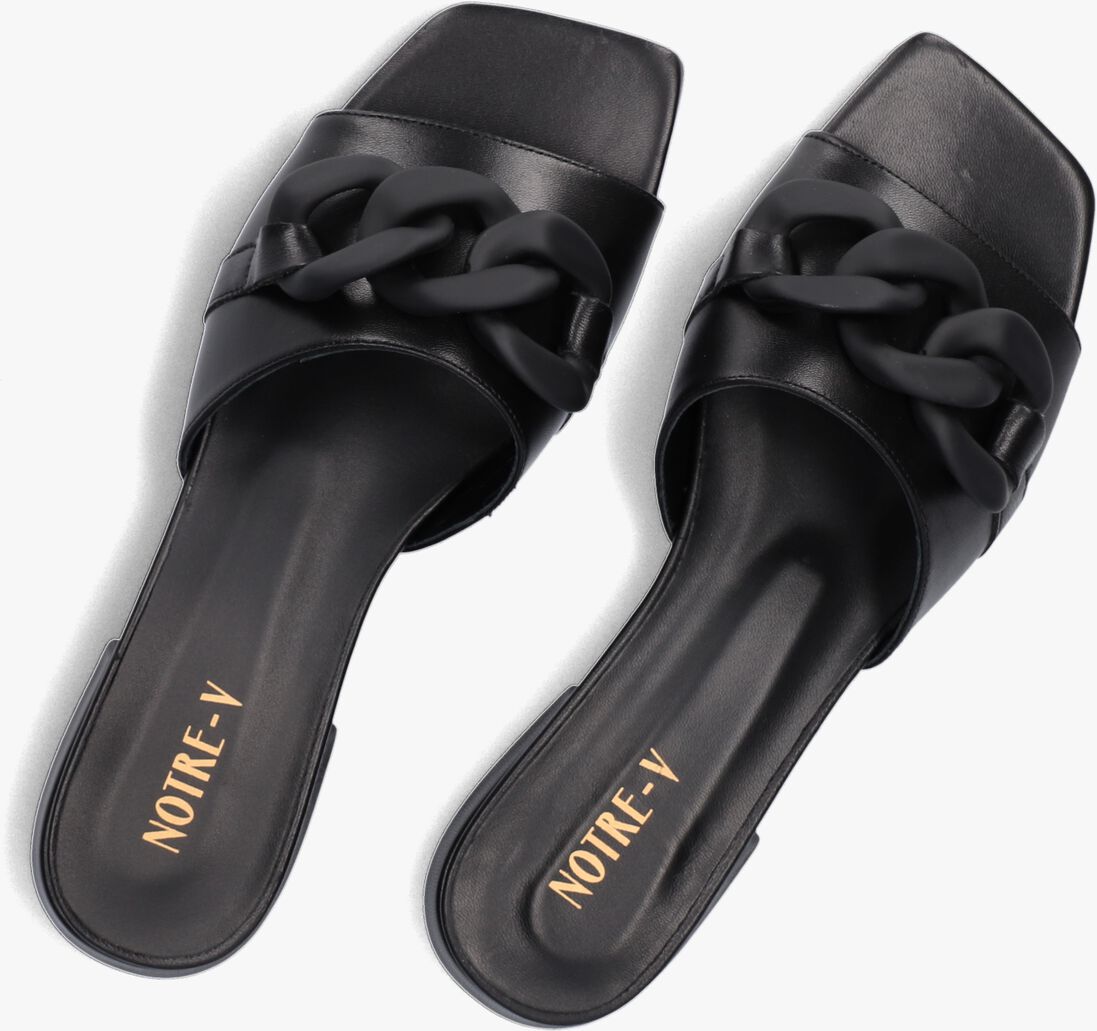 NOTRE-V zwarte notre-v slippers 1331