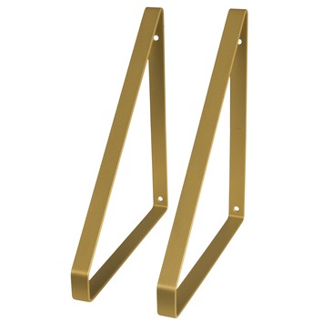Plankdrager messing metaal 2 stuks