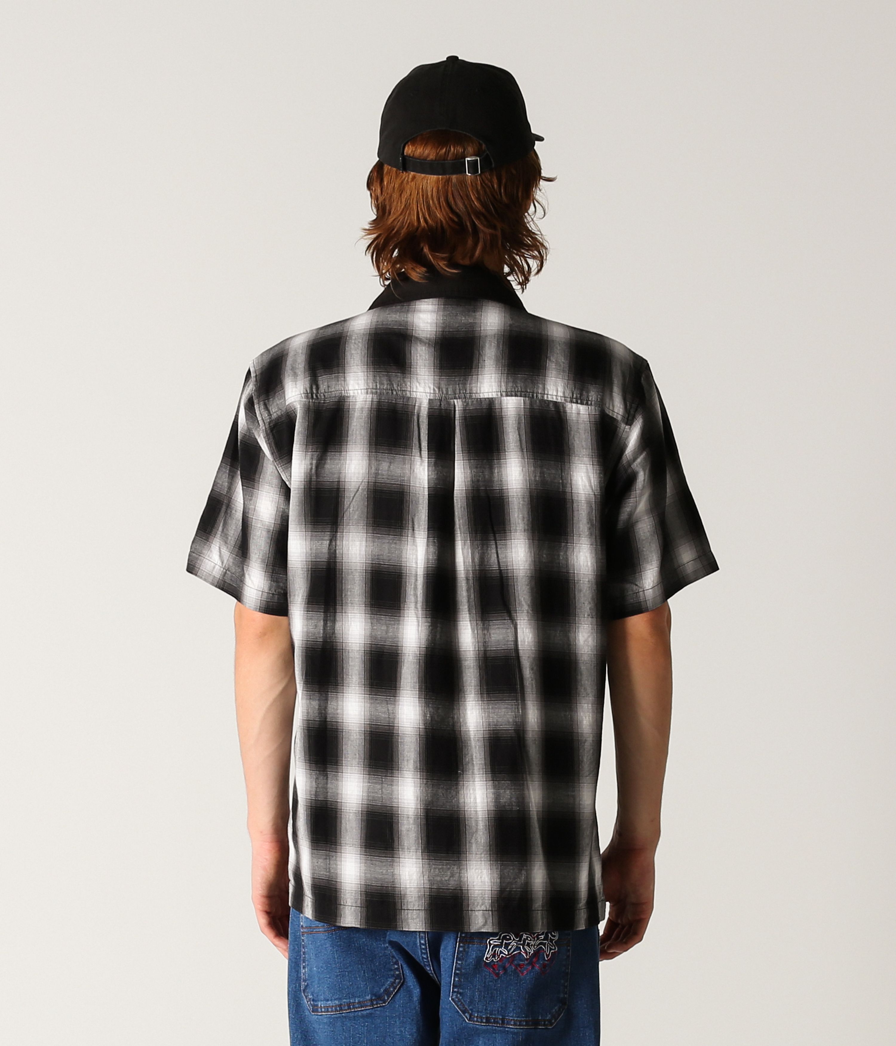 Former Broadcast Plaid SS Shirt Black