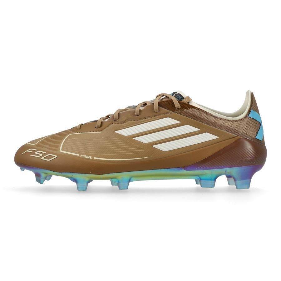 adidas F50 Messi X Bad Bunny Elite FG - Cardboard/Blanc/Turquoise ÉDITION LIMITÉE