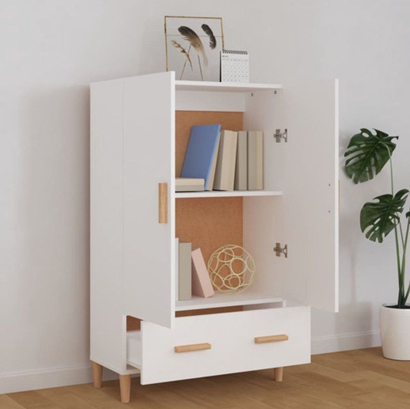 vidaXL - Hoge Kast - Hout - Sonoma Eikenkleurig - 2 Deuren - 1 Lade