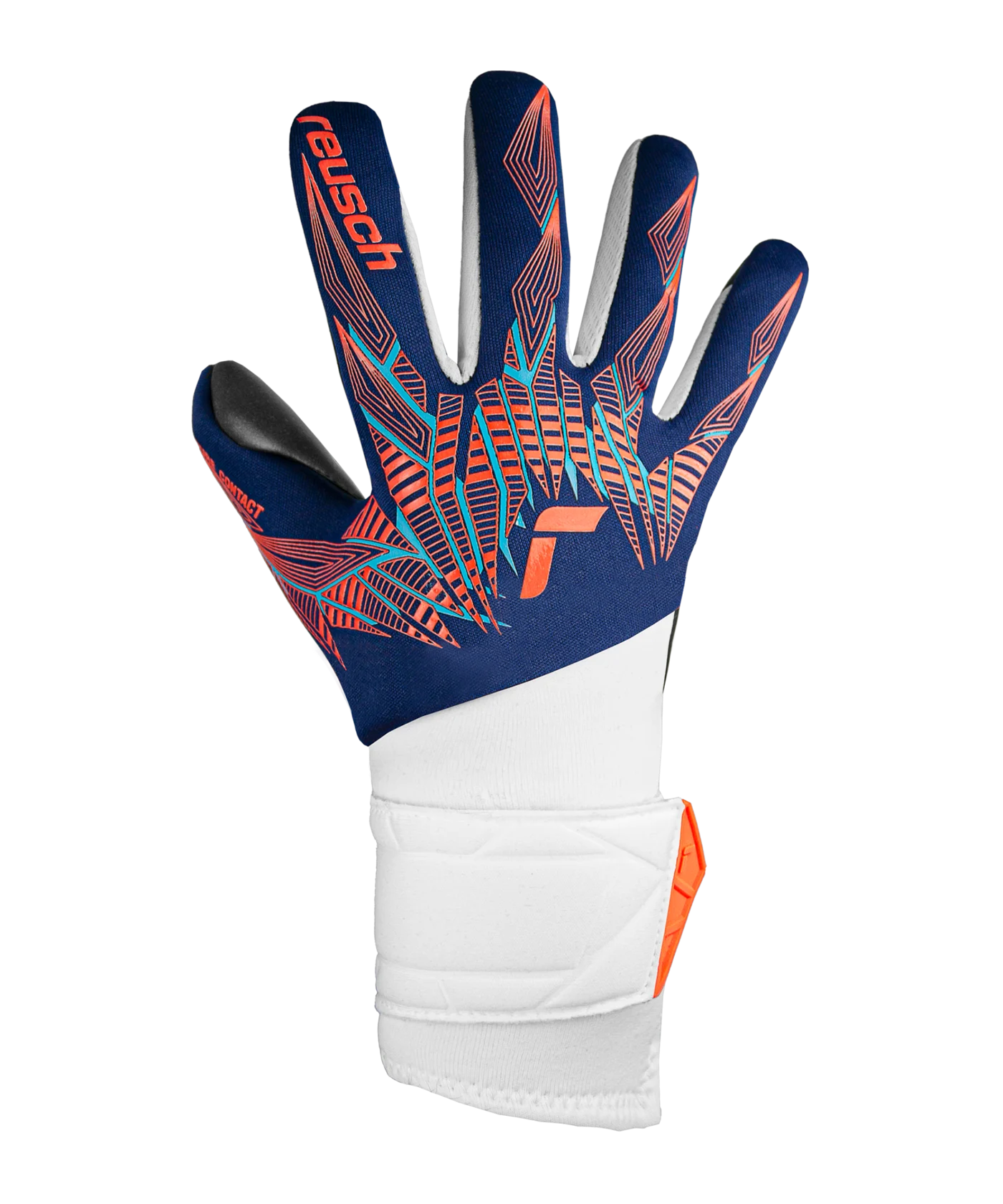 Reusch Pure Contact Silver TW-Handschuhe Kids Night Spark 2024 Blau Orange Schwarz F4848