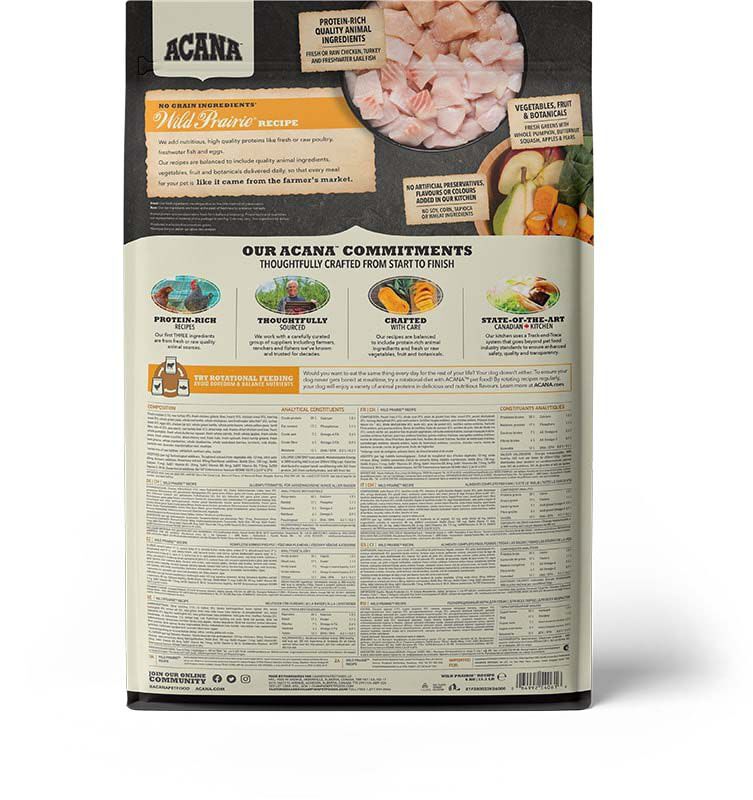 Acana Regionals Wild Prairie Dog Highest proteïn - Hondenvoer - 11.4 Kilogram - kalkoen, kip