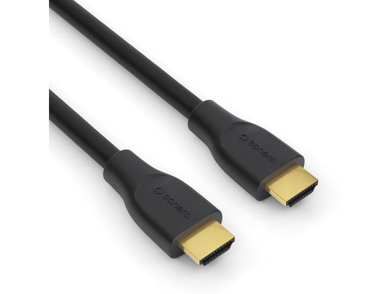sonero Kabel HDMI - HDMI, 1 m HDMI-Kabel mit Ethernet