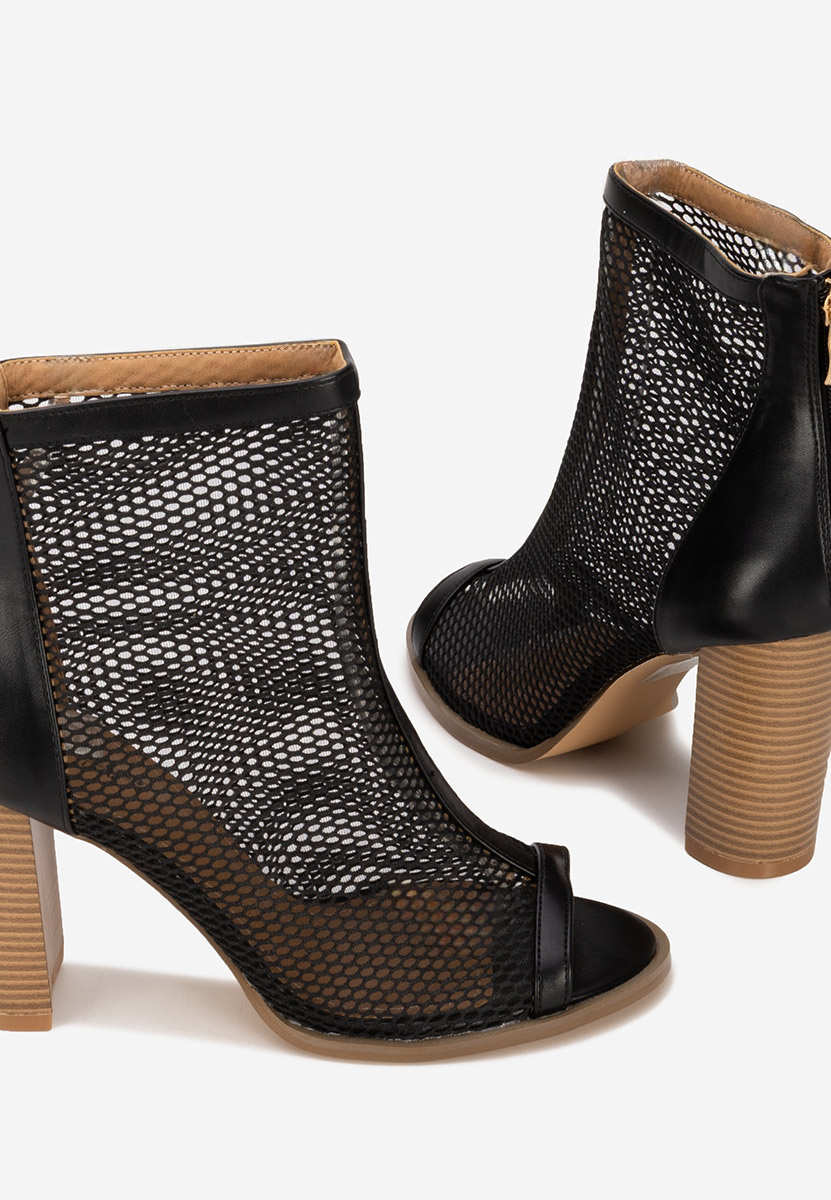 Bottines d'été noires Laticia