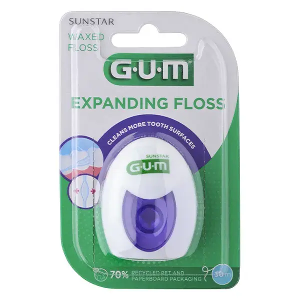Fio dental expansível encerado para gengiva