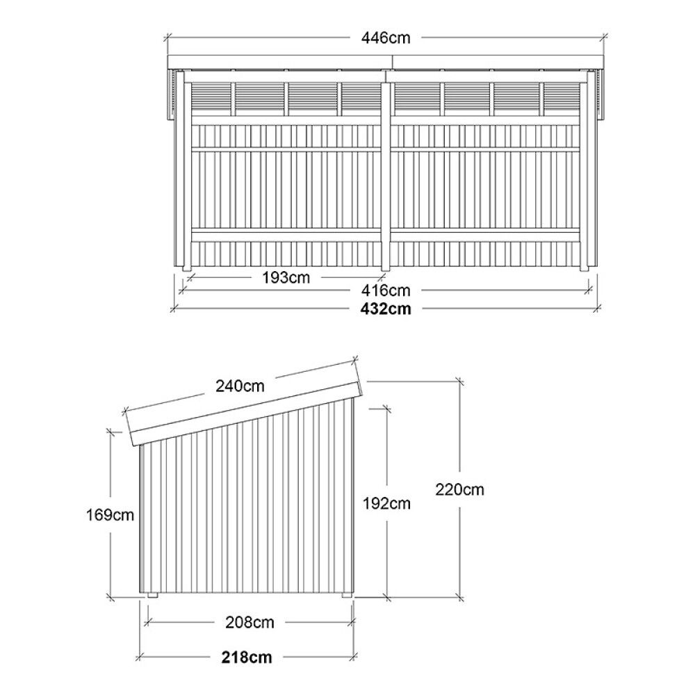 REDSKAPSBOD PLUS NORDIC 2 MODULER 9,5M²
