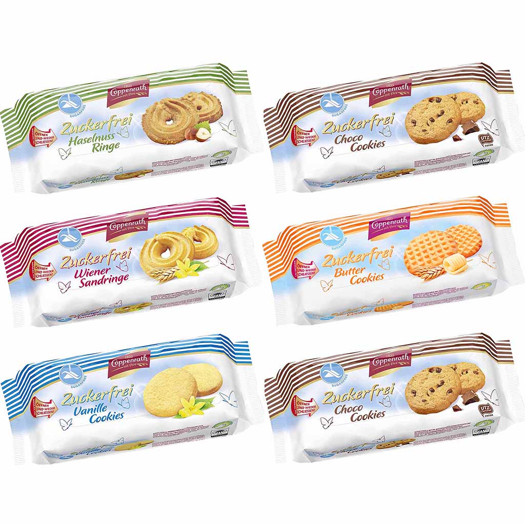 Coppenrath Zuckerfrei Gebäck Mischung 6x200g=1200g MHD:27.5.25