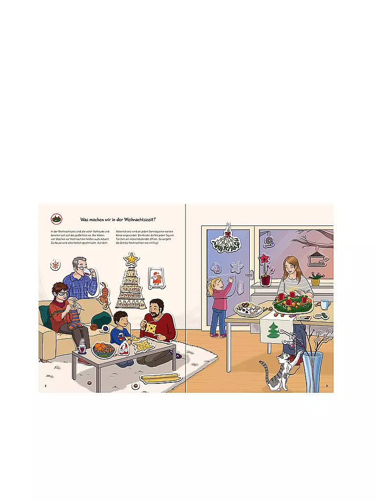RAVENSBURGER Wieso Weshalb Warum - Stickerheft Weihnachten keine Farbe