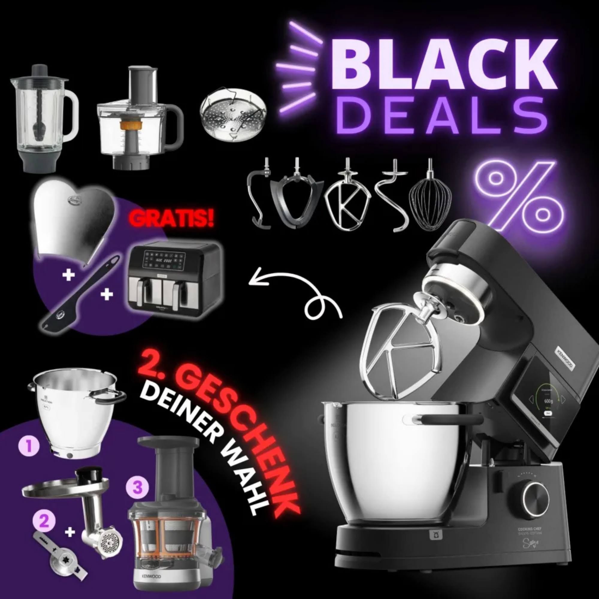 Kenwood Cooking Chef Sallys Edition BLACK