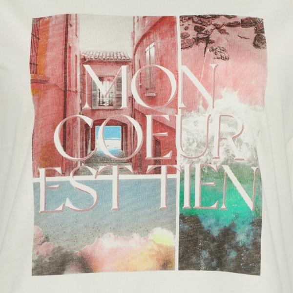 TwoDay dames T-shirt met fotoprint wit