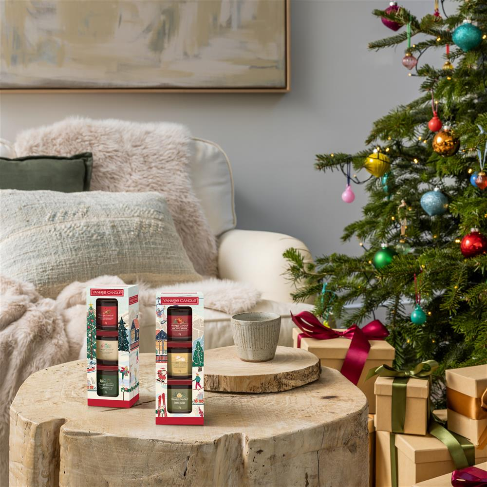 (3er Set) Duftkerze Original Glasvotivkerzen Geschenkset mit 3 Düften (10.26526.075E) - Aprés Ski