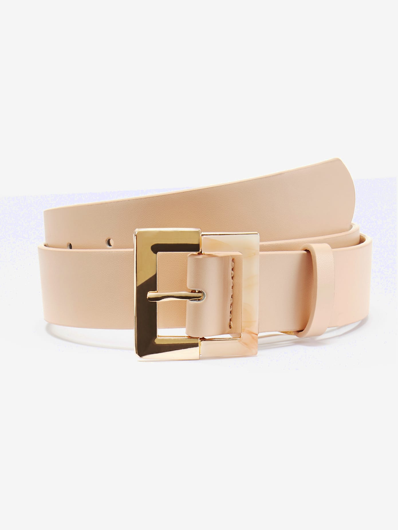 Ceinture hanches ceinture tendance avec boucle bicolore en résine synthétique et métal
