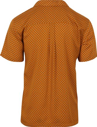 Superdry Overhemd Short sleeve Oranje Geo Tan Print M4010770A-2HI kopen