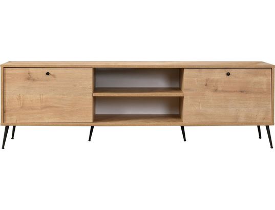 CONCEPT1 - Meuble TV Calvin chene 180 x 41 x h55 cm
