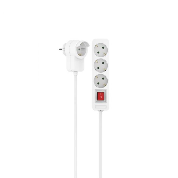 Hama Extensão Elétrica 3 tomadas 1.4m Branco 223081