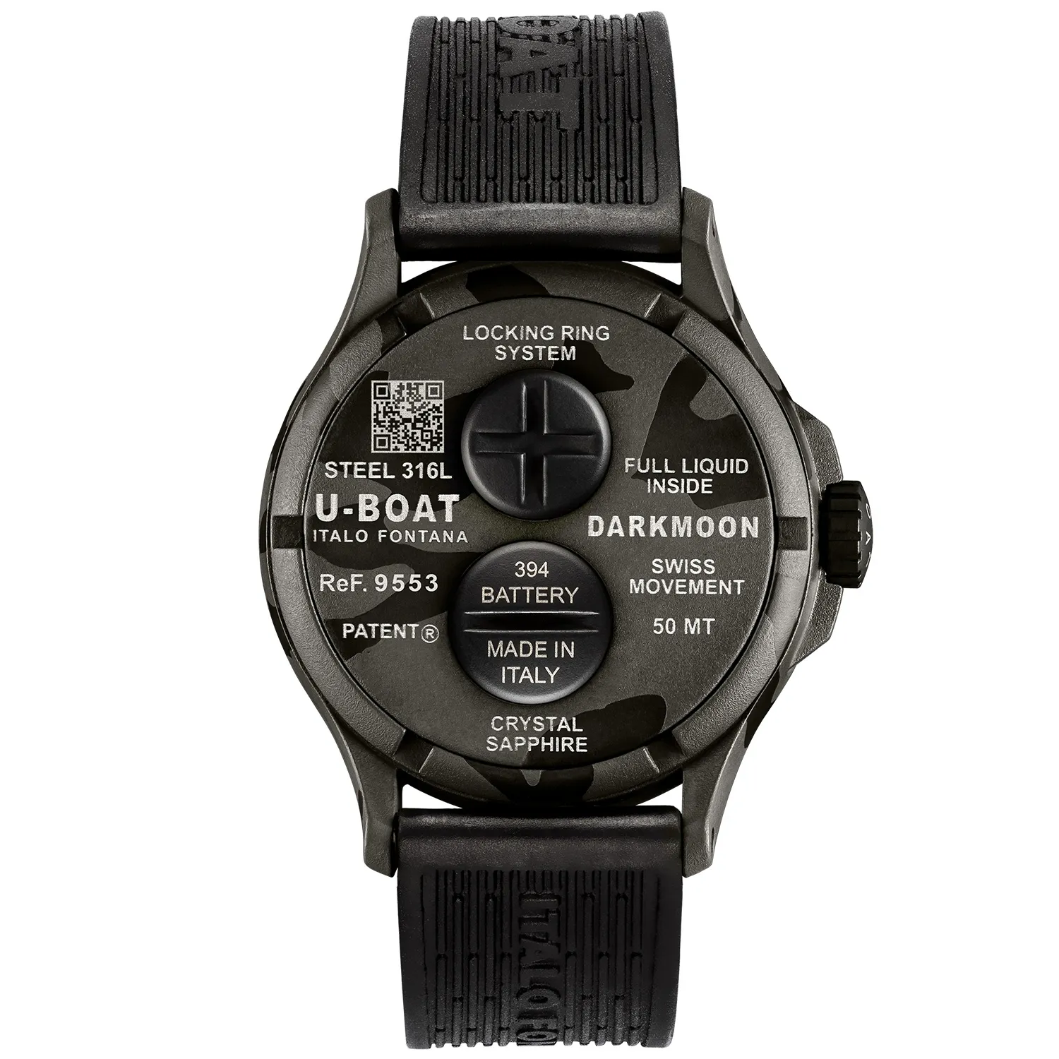 U-BOAT Darkmoon Black Camouflage 44mm U9553
