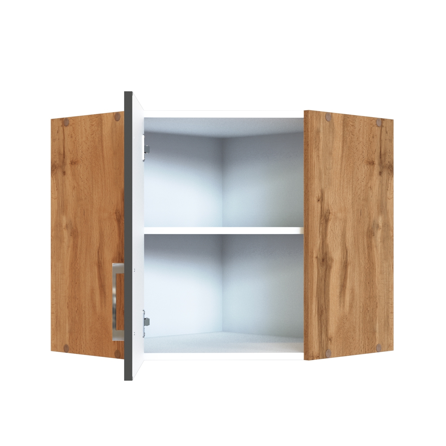 Eck-Hängeschrank SORRENTO - anthrazit-Wotan Eiche - 60 cm breit
