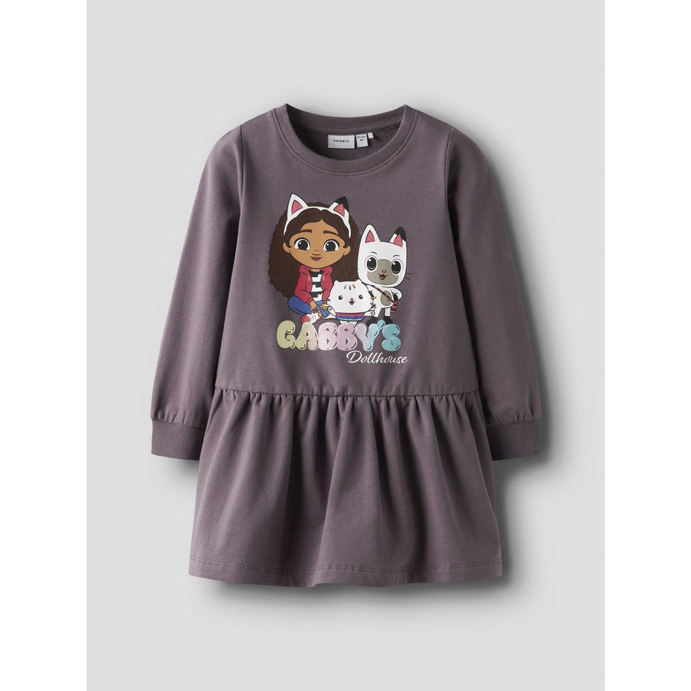 Køb Name It Moonscape Nmfnuri Gabby Swe Dress Bru Sky