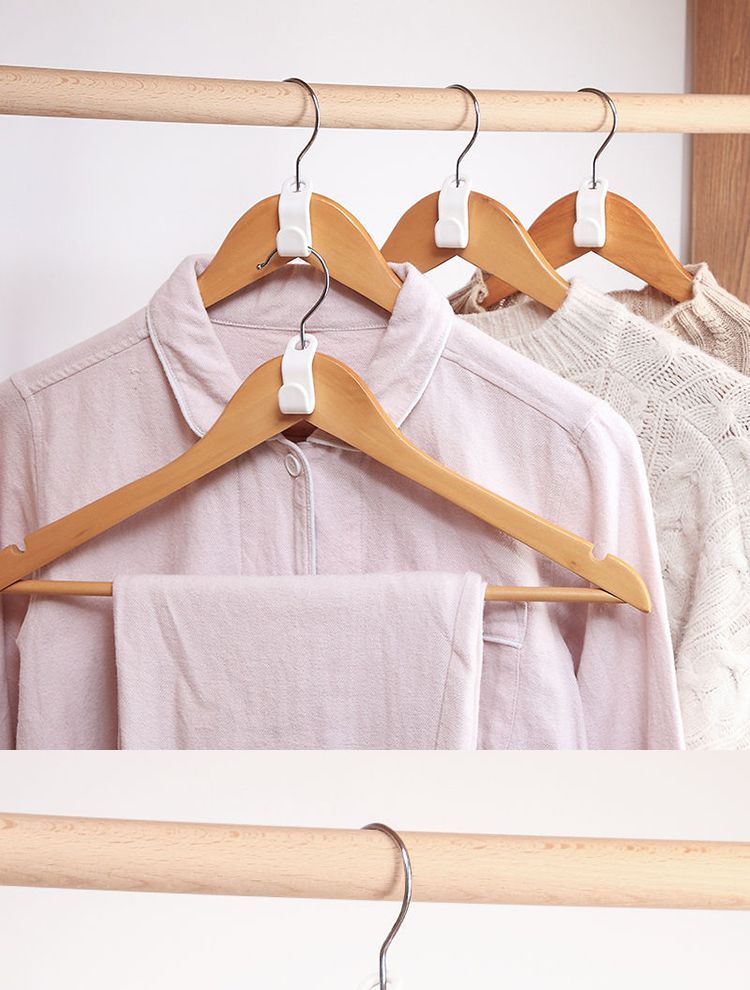 Yulu - Set van 6: Ruimtebesparende hangerhaken
