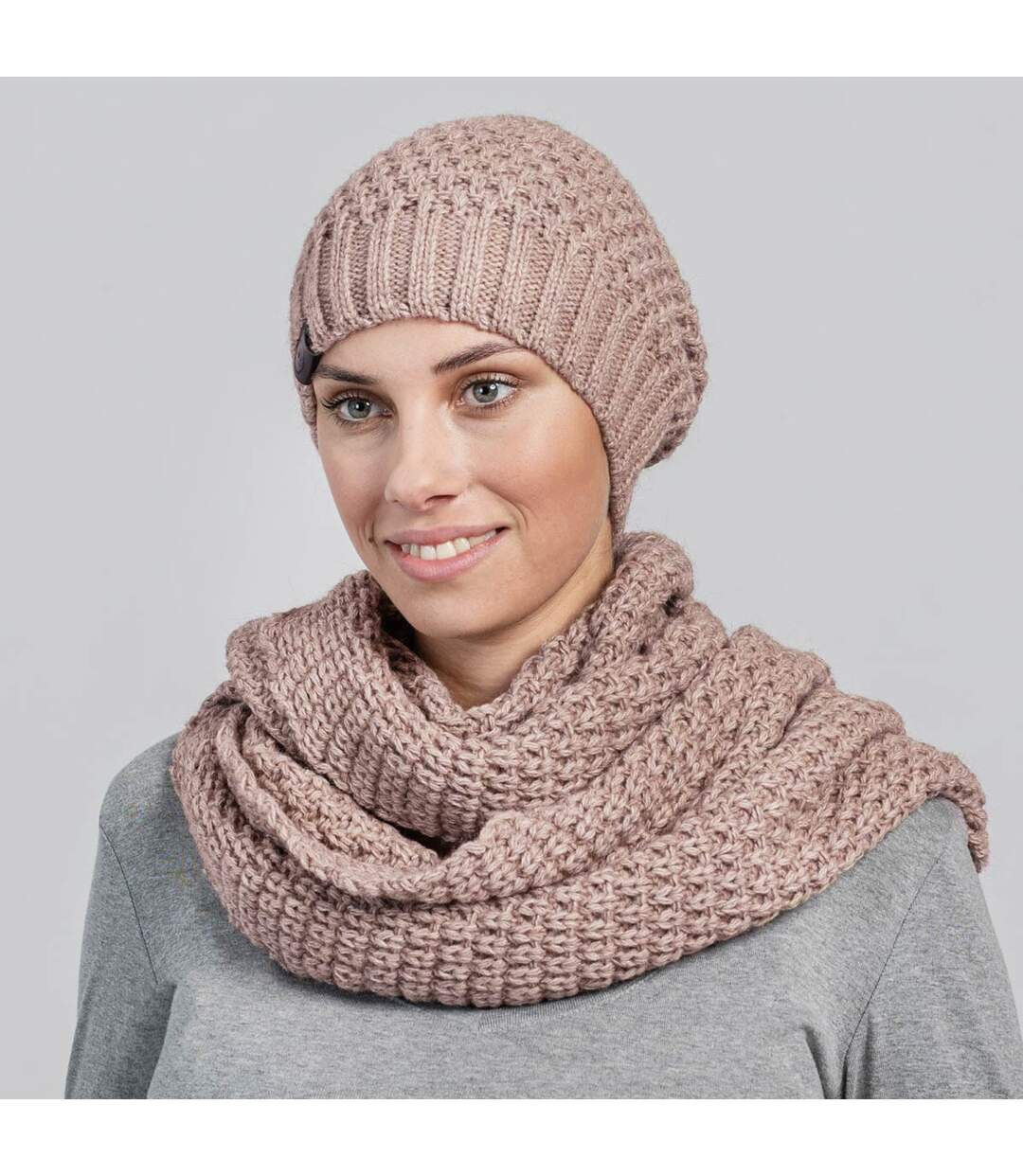 Snood et Bonnet Elixa  - Fabriqué en UE