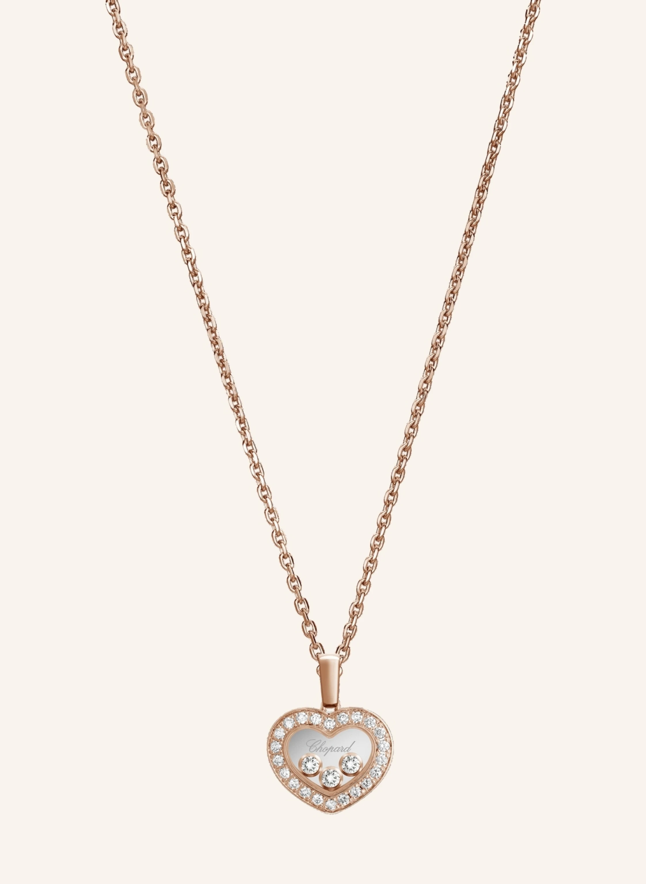 Chopard Anhänger HAPPY DIAMONDS ICONS Anhänger aus 18 Karat Roségold und Diamanten