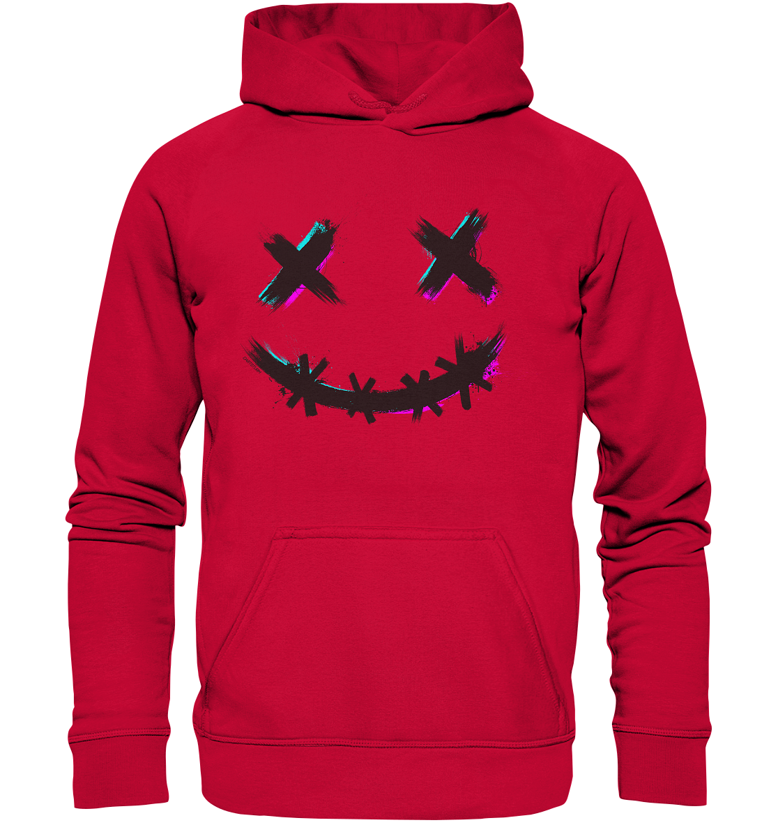 DartSturm - Scary Smile Schwarz - Basic Unisex Hoodie