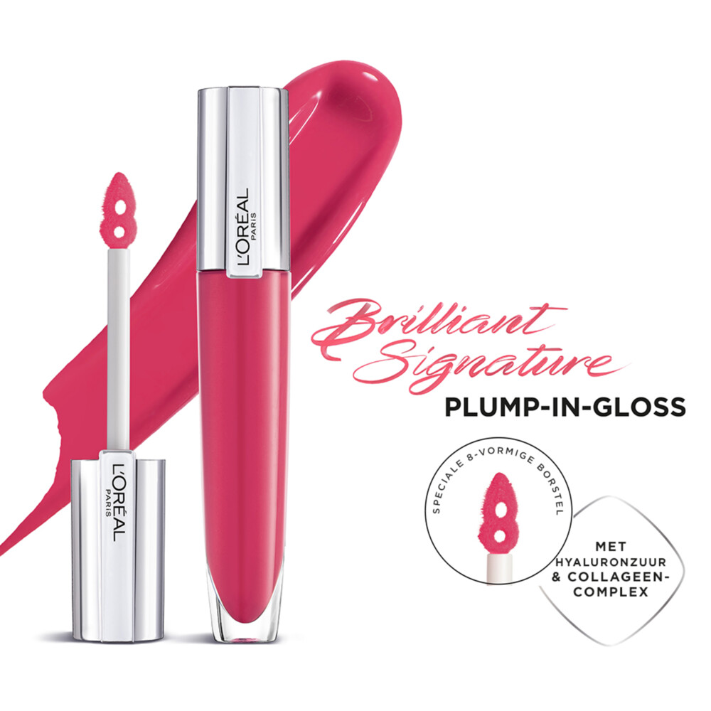 L'Oréal Brilliant Signature Plump- in Lipgloss 408 Accentuate7 ml
