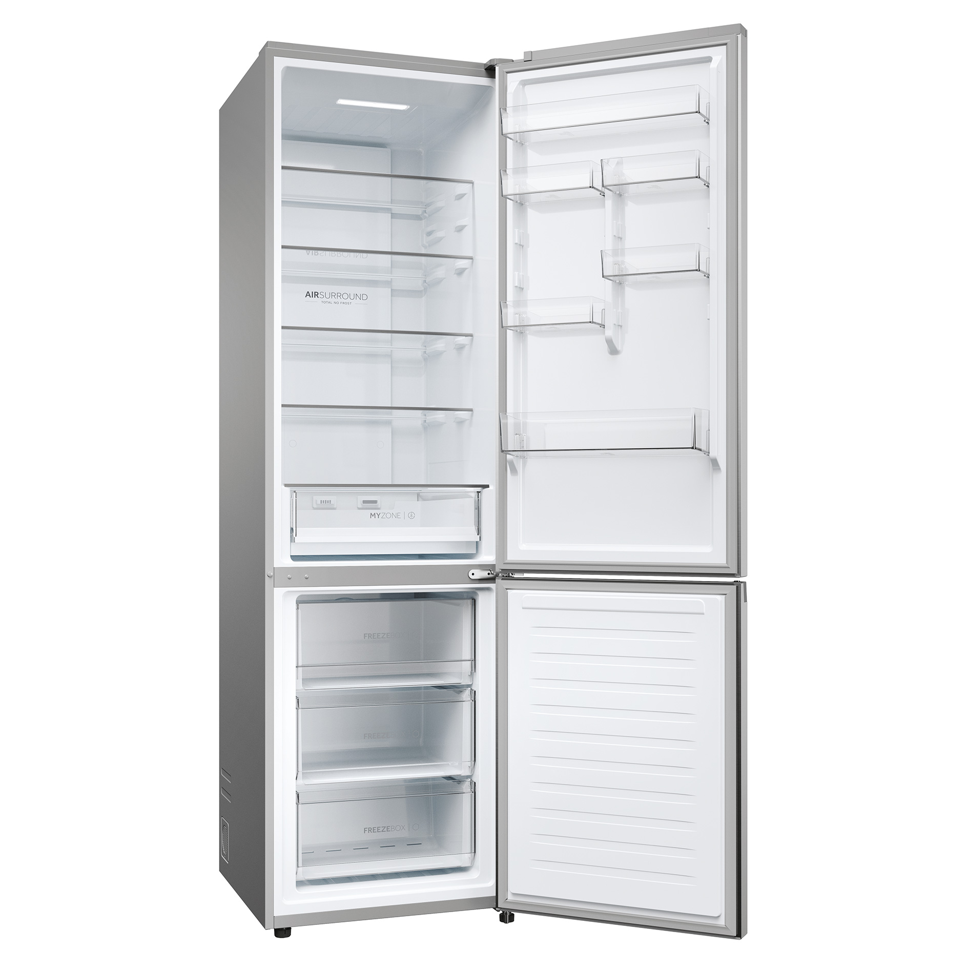 HAIER Kühl-/Gefrierkombination HDPW3620DNPK - Edelstahl - D