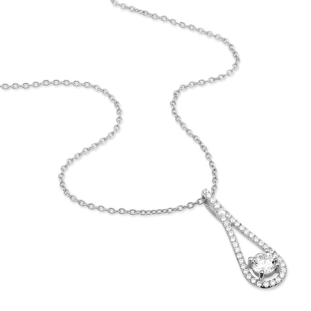 Collier Antonietta Argent Blanc Oxyde De Zirconium
