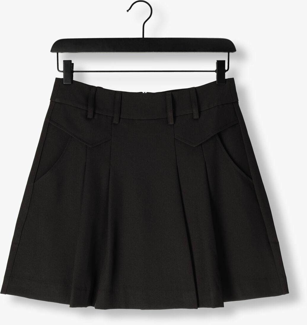 zwarte co'couture minirok luna pocket pleat mini skirt