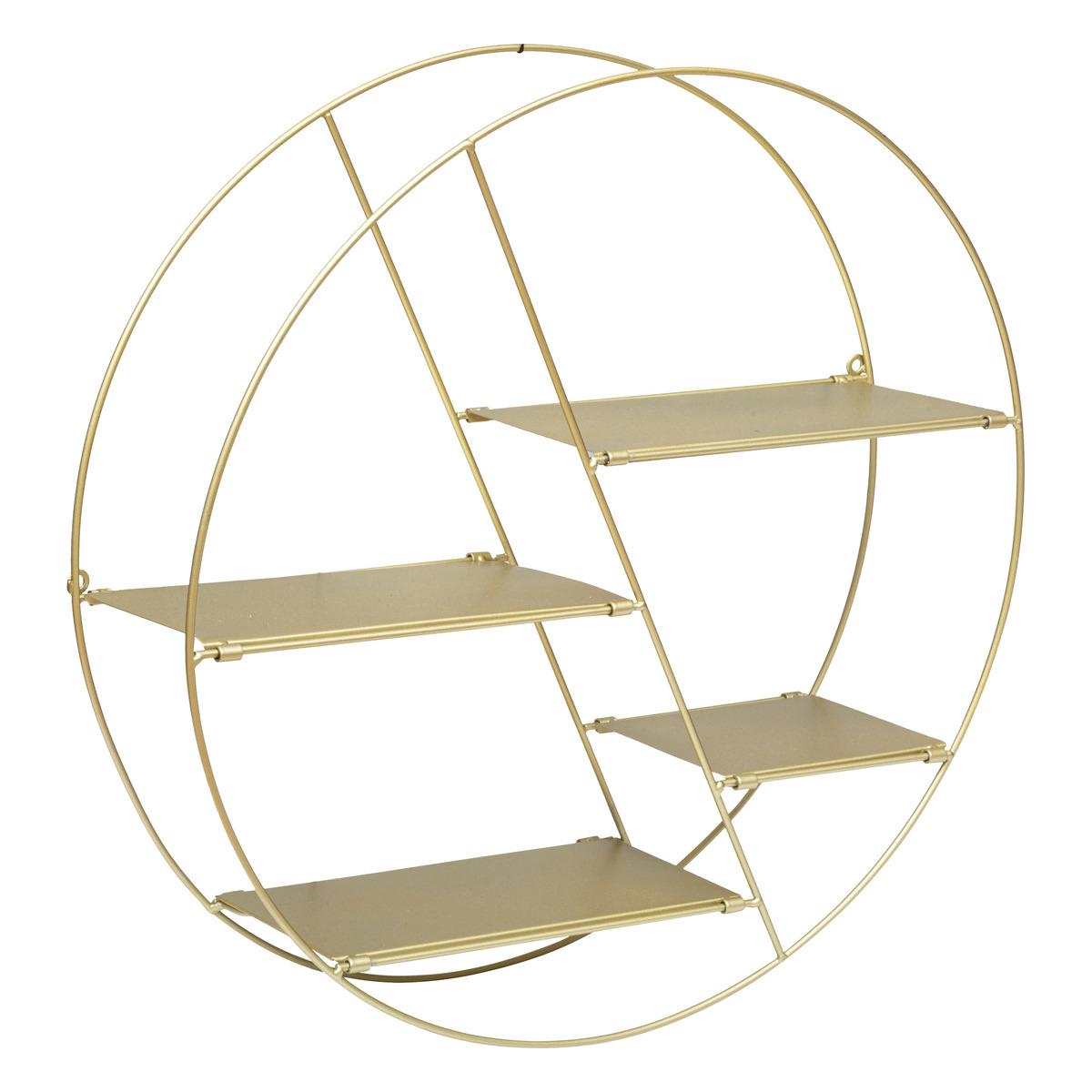 ETAGERE METAL ROND LARA OR D.50CM