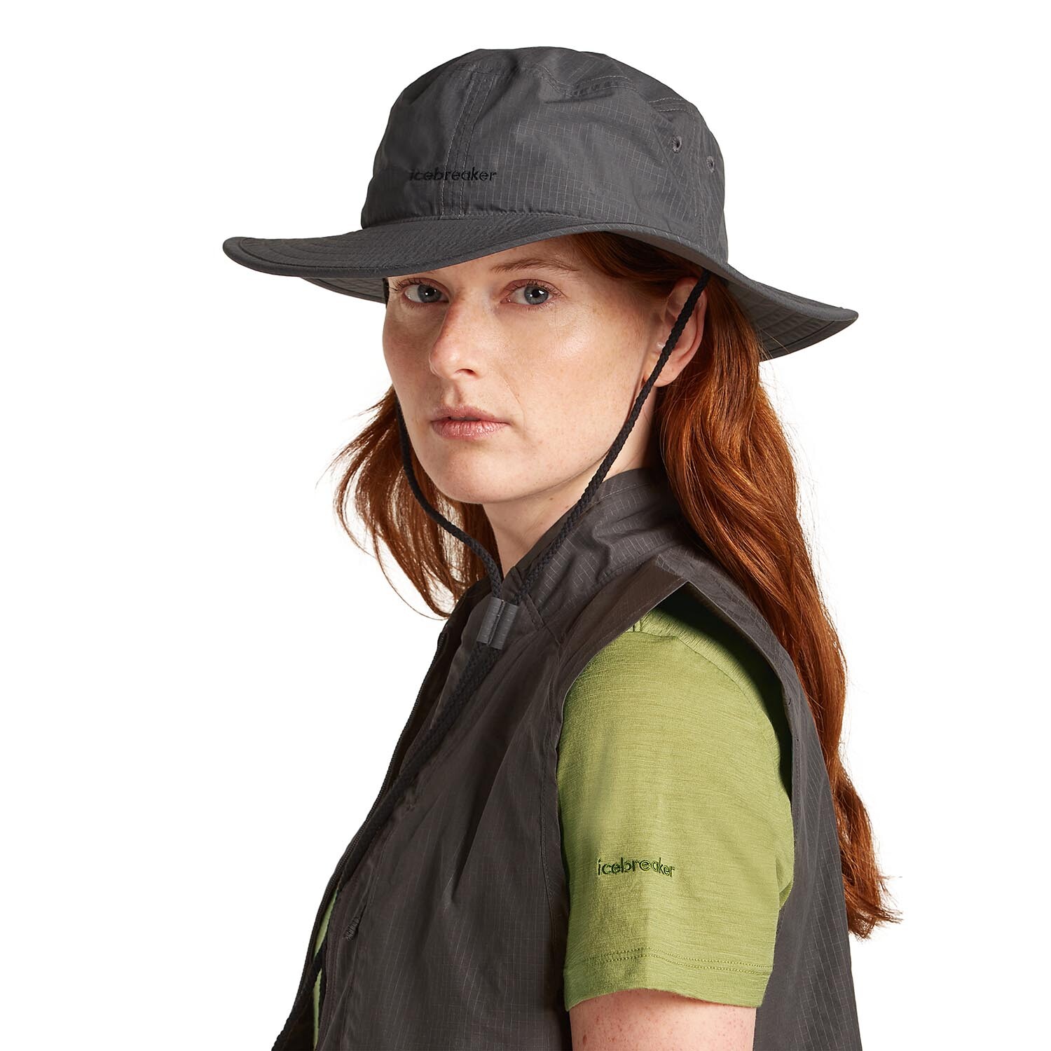 Icebreaker Shell  Cotton Windb Wide-brim Hat