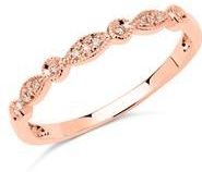 14 karaat roségouden ring 13 Diamanten graveerbaar