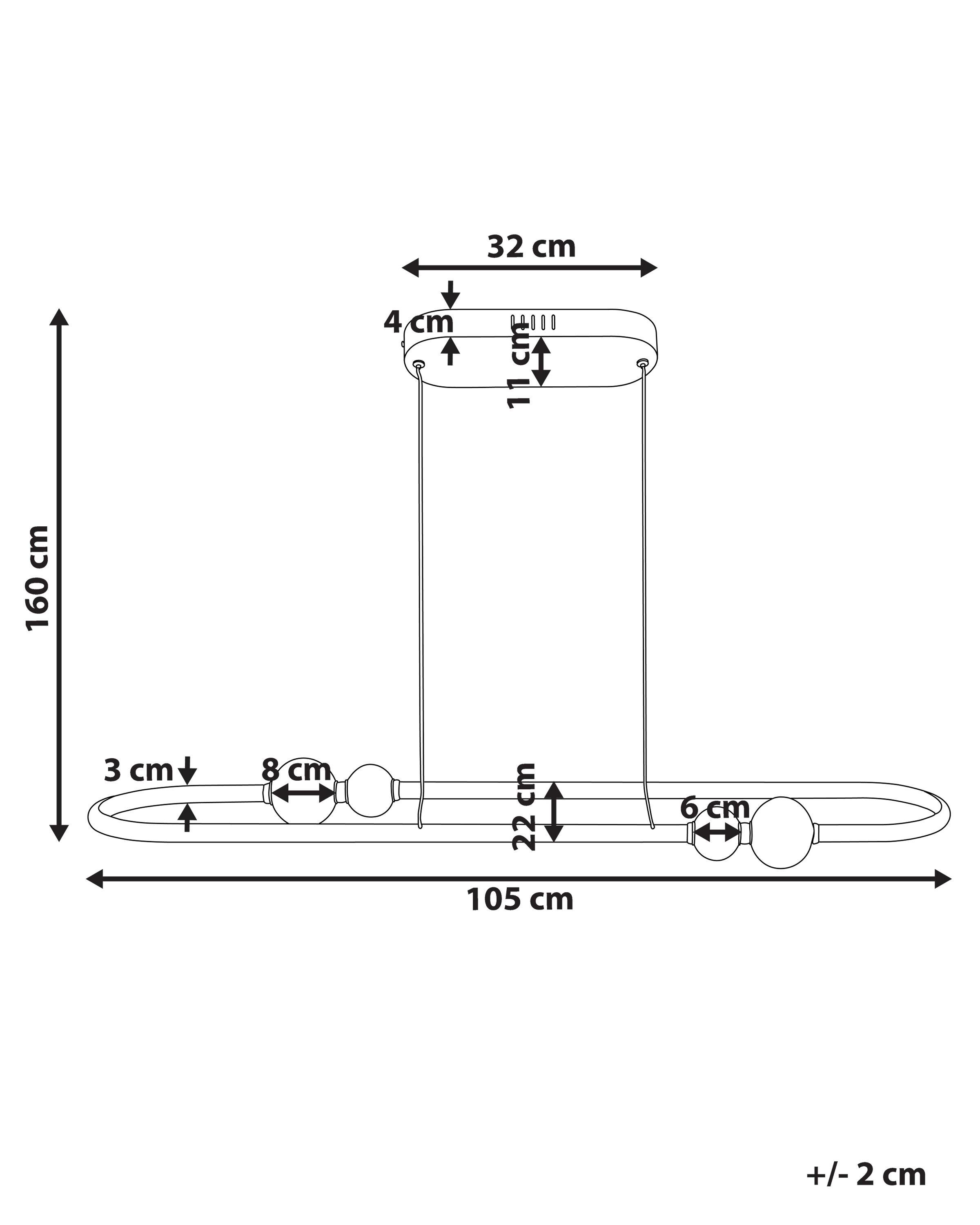 LED hanglamp FEALE Metaal Goud
