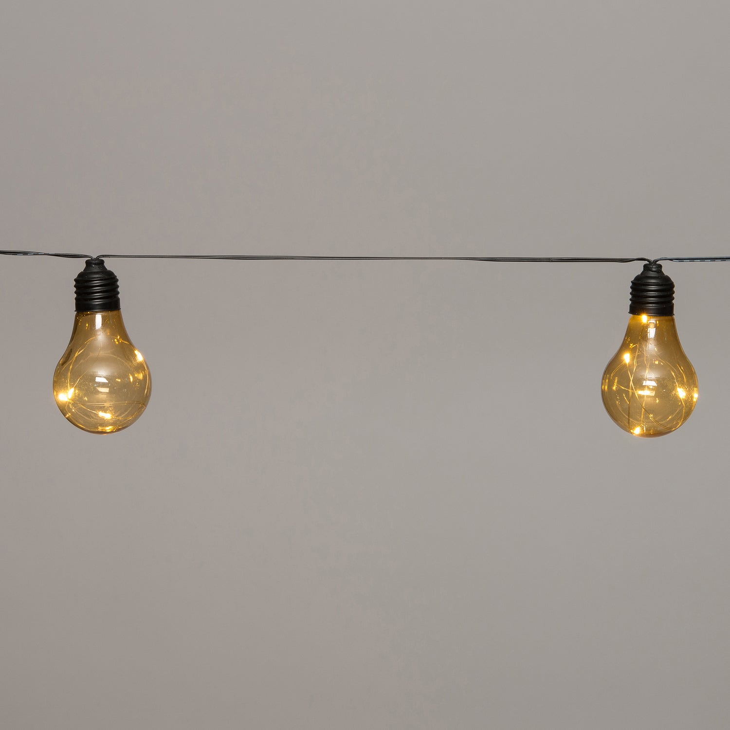 Verlichtingssnoer solar 4,5m met 10 lampjes warm wit