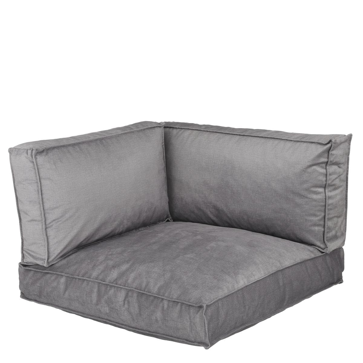 In the mood coussin de palette royal - 80x80x52 cm - pe - gris - set de 3