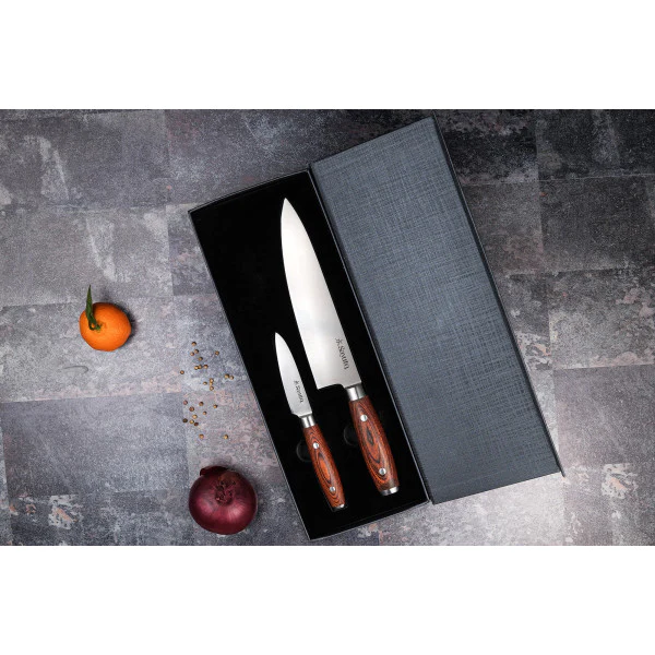 Coffret 2 couteaux de cuisine Sayuto Pakka X50 Sayuto