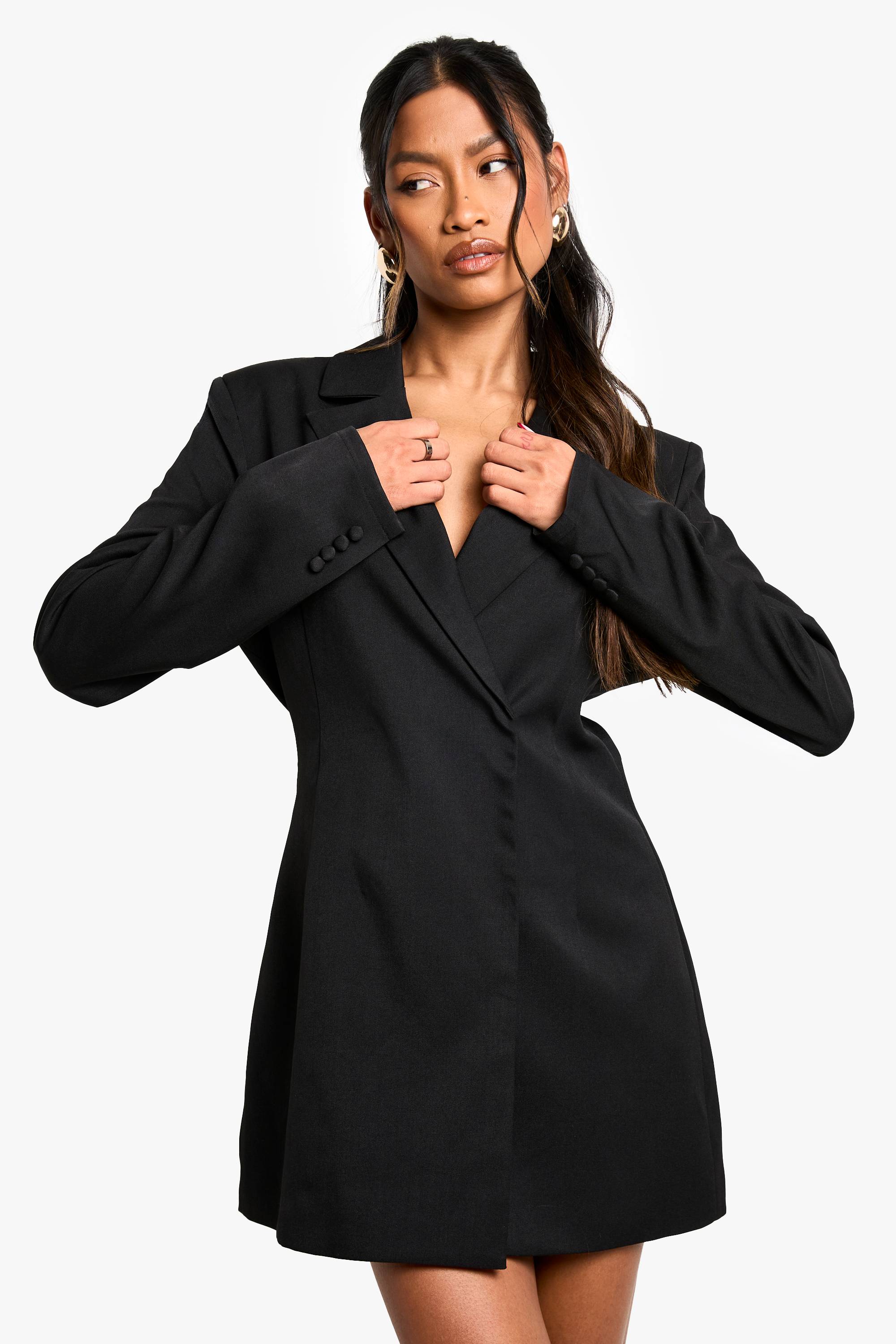 boohoo Robe Blazer Portefeuille Oversize Structurée