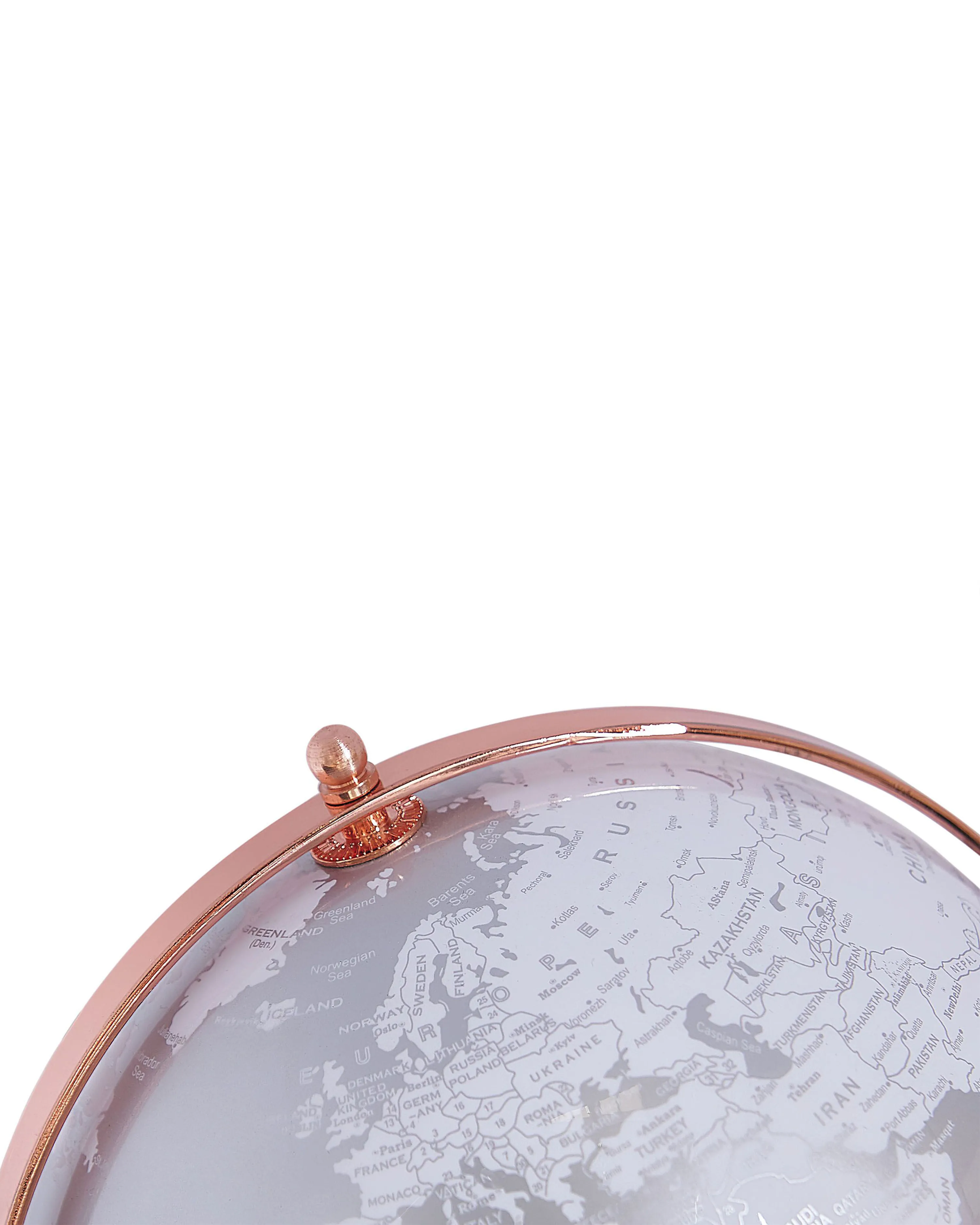 Wereldbol CABOT Zilver 28 cm