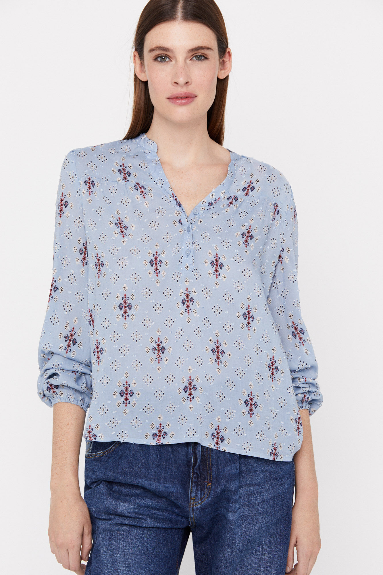 Blusa Estampada Plumetti - Multicolor