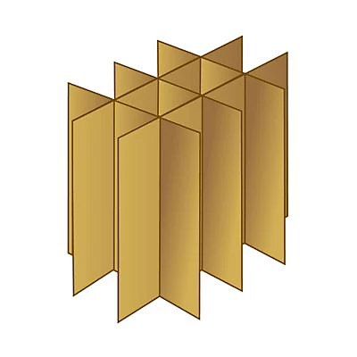 Croisillons de calage en carton Mottez capacité maxi 24 verres